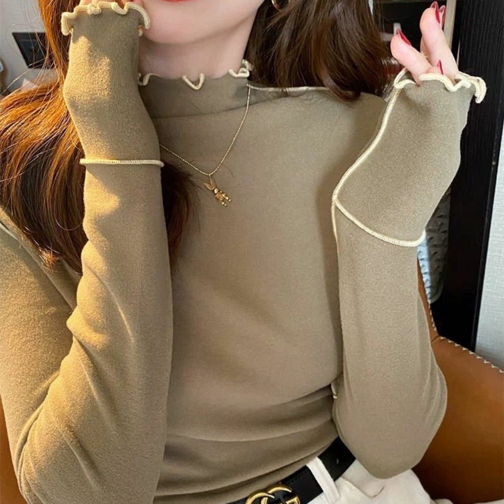 配色メロートップス｜オフィスカジュアル レディース 通販【ミレジェネ】