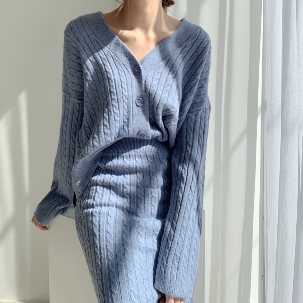 ケーブルニットセットアップ｜オフィスカジュアル レディース 通販【ミレジェネ】