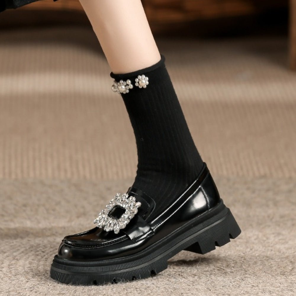 ビジューバックルローファー｜オフィスカジュアル レディース 通販【ミレジェネ】