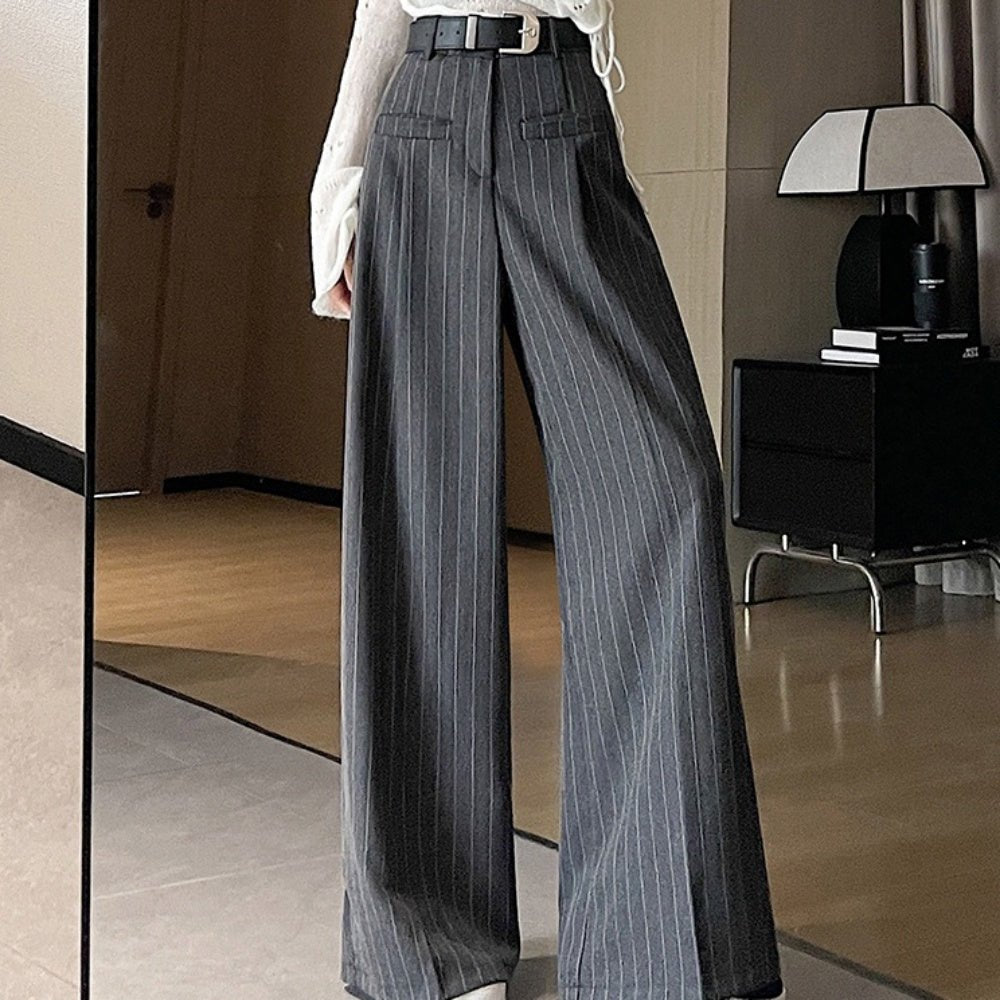 ストライプカジュアルワイドパンツ 楽天市場】ワイドパンツ レディース ガウチョパンツ ストライプ