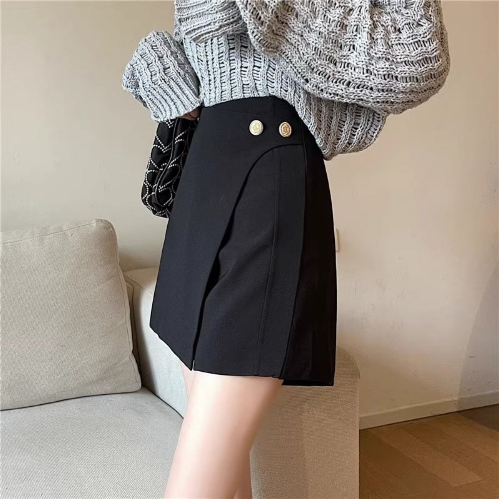 ラップフロントショートパンツ｜オフィスカジュアル レディース 通販【ミレジェネ】