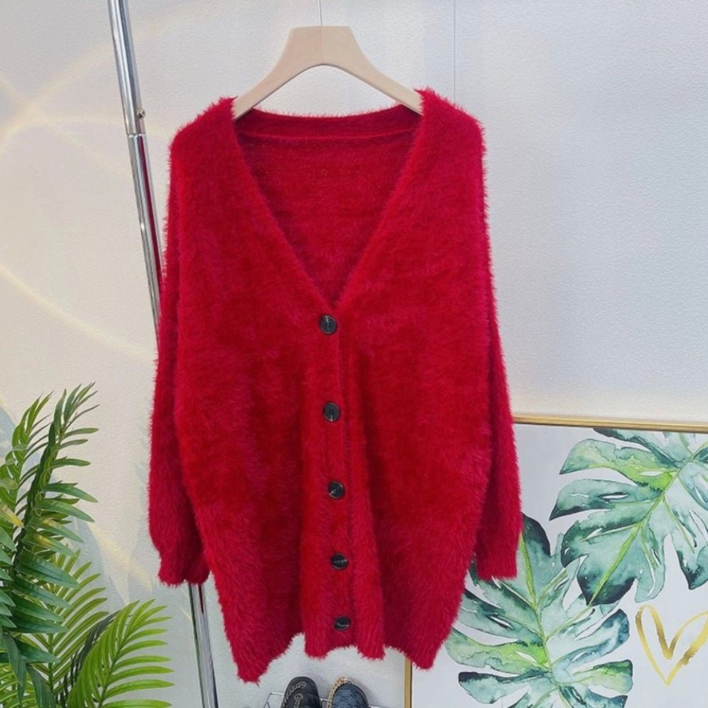 ミディアムシャギーカーディガン｜オフィスカジュアル レディース 通販【ミレジェネ】