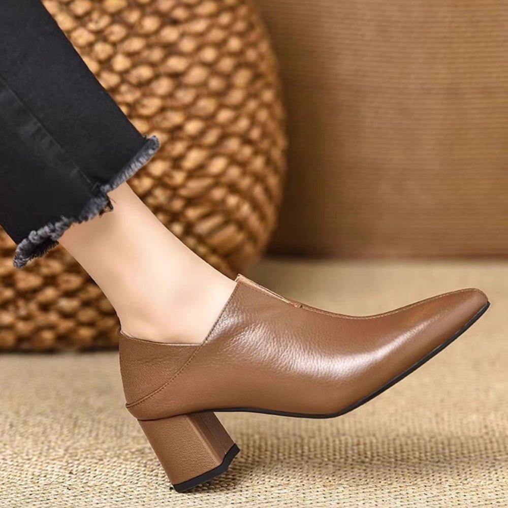 スクエアトゥスプリットバンプシューズ｜オフィスカジュアル レディース 通販【ミレジェネ】