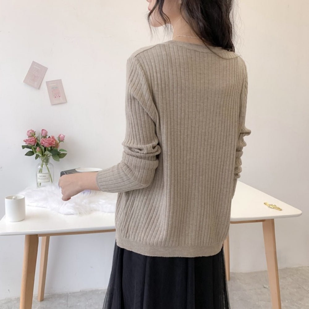 ラウンドネックカーディガン｜オフィスカジュアル レディース 通販