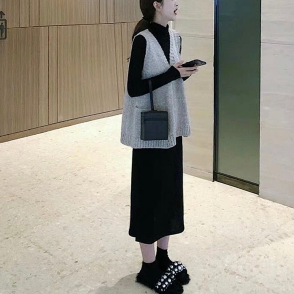 ベストセットニットワンピース｜オフィスカジュアル レディース 通販【ミレジェネ】