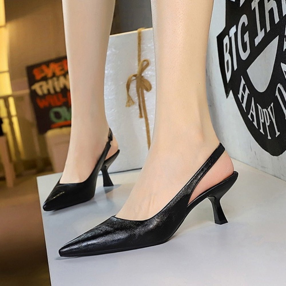 ポインテッドスリングバックパンプス｜オフィスカジュアル レディース 通販【ミレジェネ】