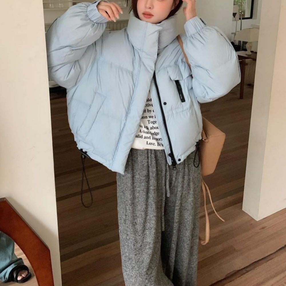   ショートレングススタンドカラーダウンジャケット CALVIN KLEIN ショートレングススタンドカラーダウンジャケット