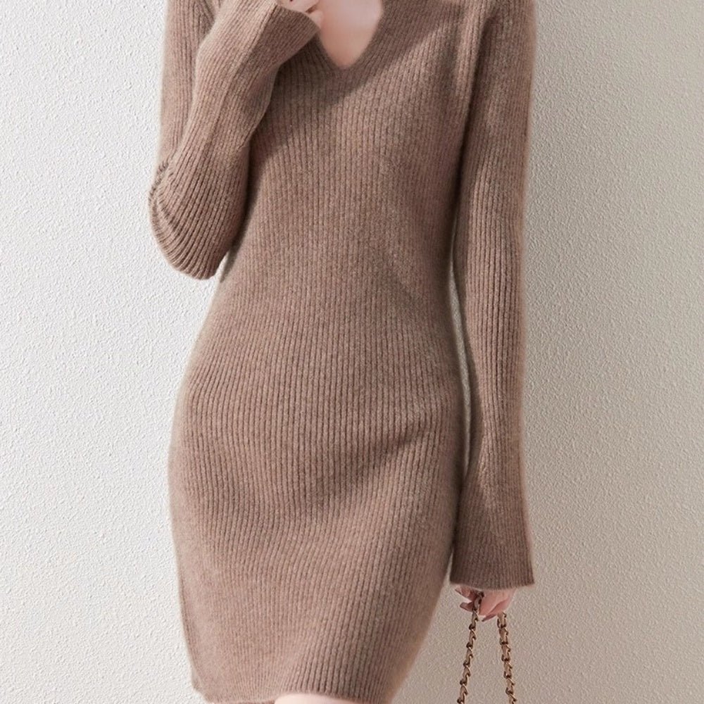 上品キーネックミニワンピ｜オフィスカジュアル レディース 通販【ミレジェネ】