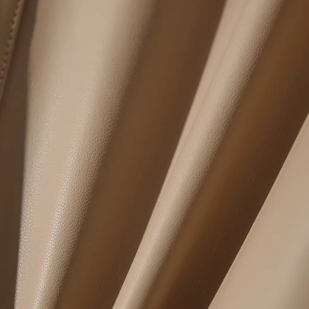 ノーカラーレザージャケット｜オフィスカジュアル レディース 通販【ミレジェネ】