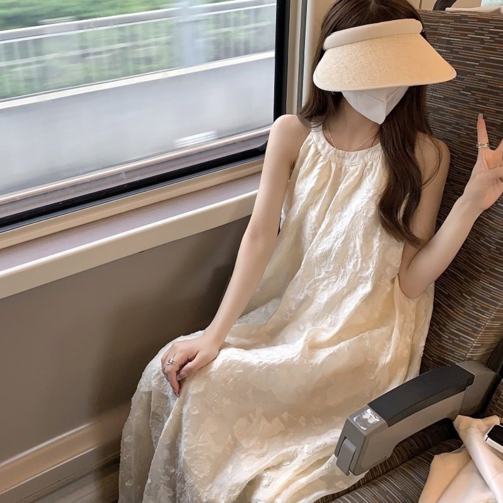 花柄ホルターネックワンピース｜オフィスカジュアル レディース 通販【ミレジェネ】