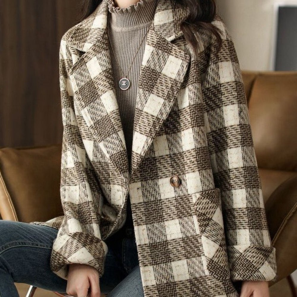 チェック柄コート｜オフィスカジュアル レディース 通販【ミレジェネ】