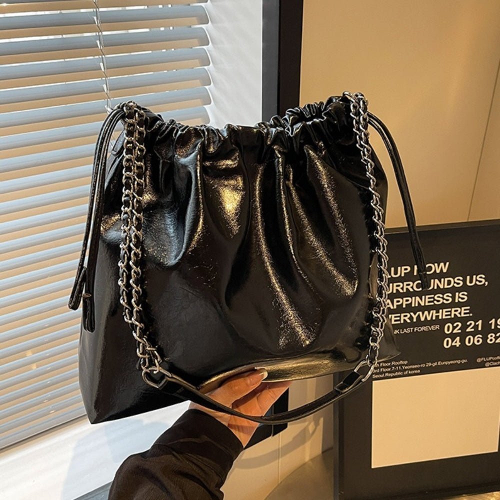 合皮製チェーンベルト肩掛けバッグ｜オフィスカジュアル レディース