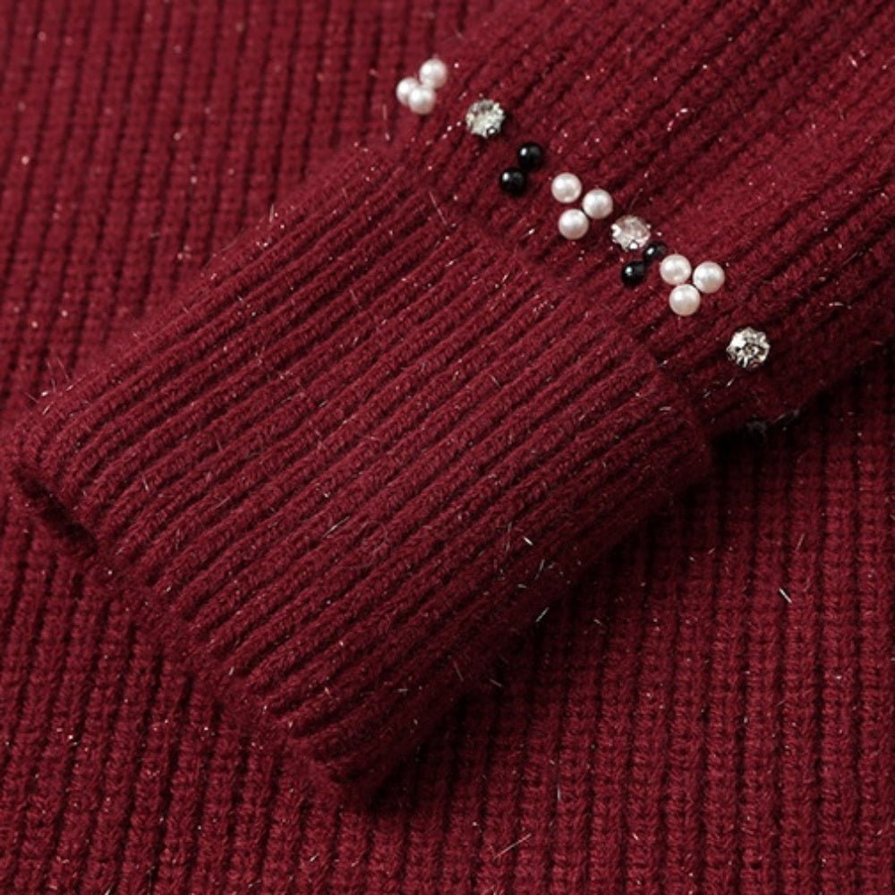 装飾付ニットワンピース｜オフィスカジュアル レディース 通販【ミレジェネ】