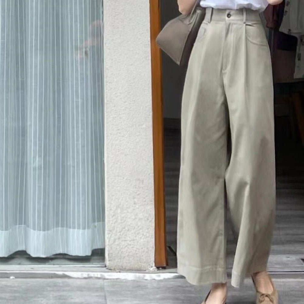 ハイウエストクロップドタックパンツ｜オフィスカジュアル レディース 通販 Millennial Generation【ミレジェネ】