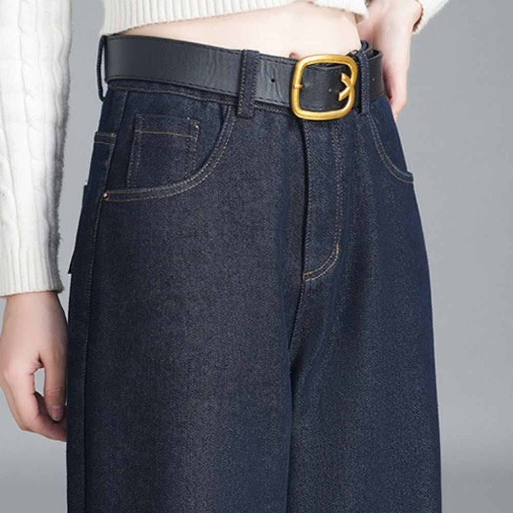 裏起毛キレイめデニム｜オフィスカジュアル レディース 通販【ミレジェネ】