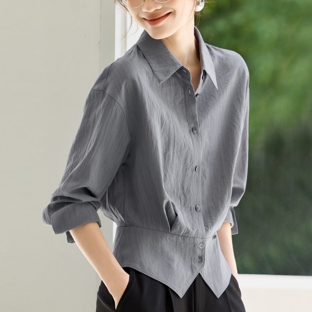 ウエストシェイプブラウス｜オフィスカジュアル レディース 通販【ミレジェネ】