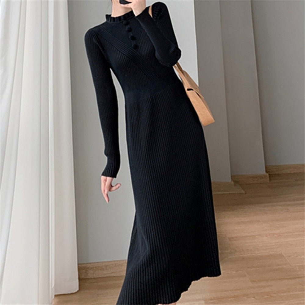 ウエストシェイプニットワンピース｜オフィスカジュアル レディース 通販【ミレジェネ】