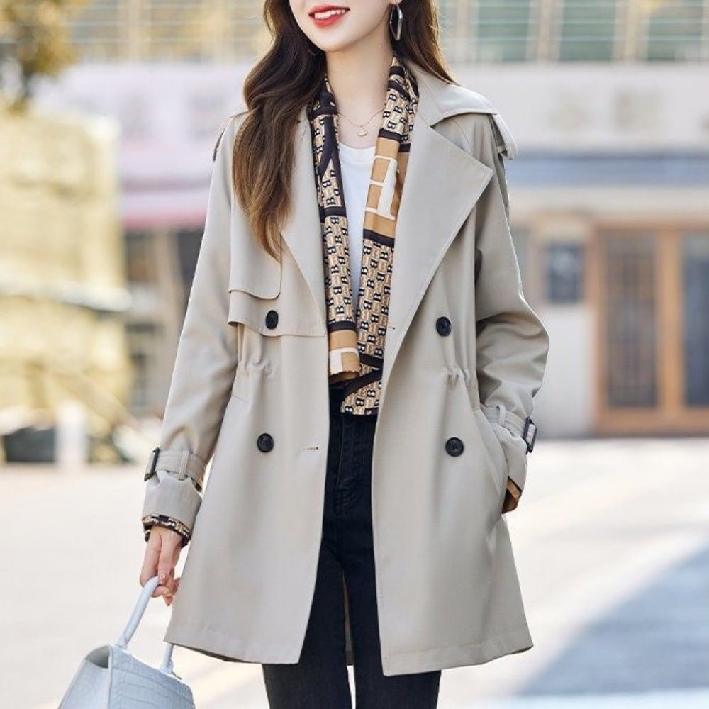 ダブルボタントレンチコート｜オフィスカジュアル レディース 通販