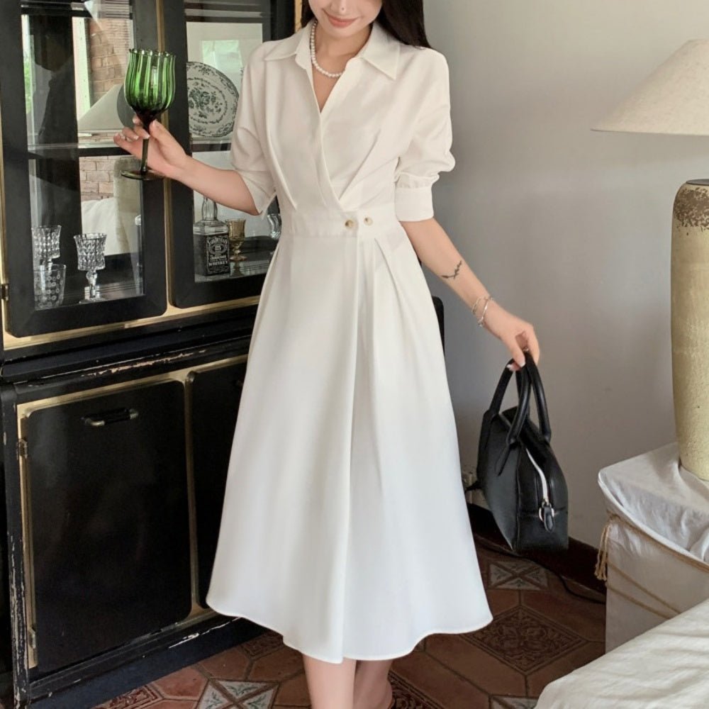 カシュクールワンピース｜オフィスカジュアル レディース 通販