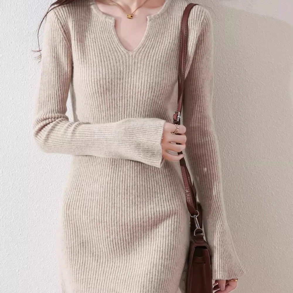 上品キーネックミニワンピ｜オフィスカジュアル レディース 通販【ミレジェネ】