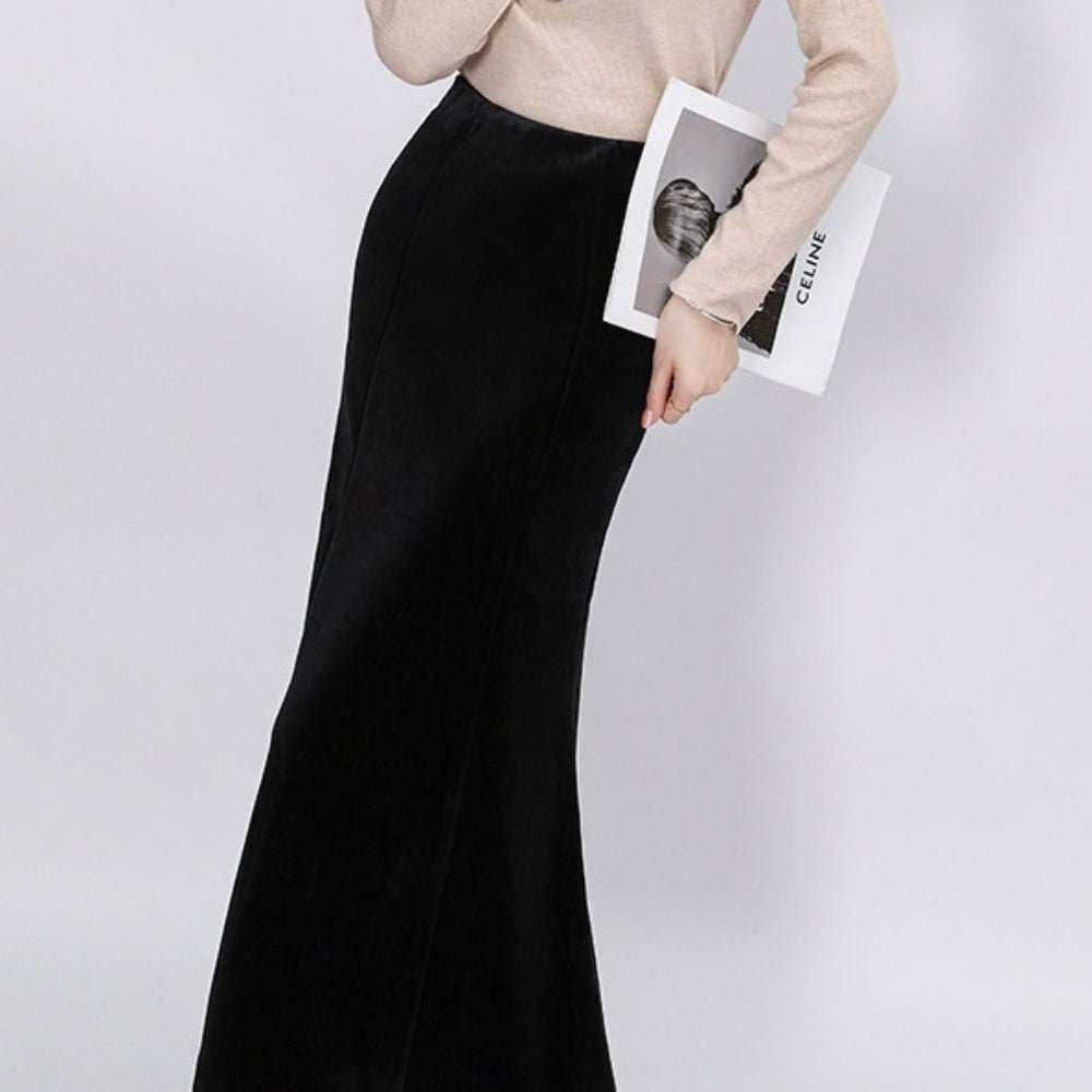 ベルベットマーメイドスカート｜オフィスカジュアル レディース 通販【ミレジェネ】