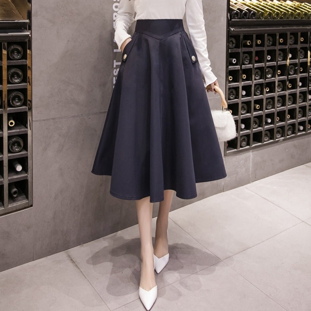 ボールガウンミドル丈スカート｜オフィスカジュアル レディース 通販【ミレジェネ】
