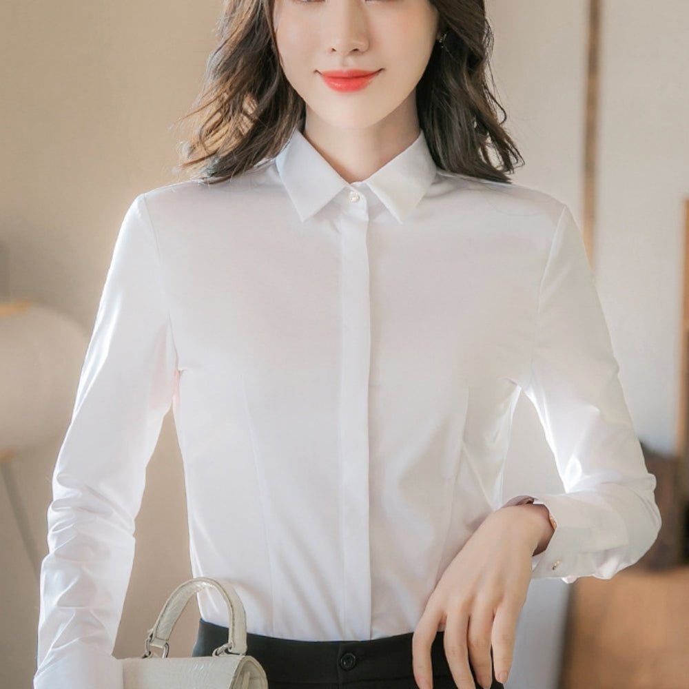 吸水速乾ストレッチシャツ｜オフィスカジュアル レディース 通販【ミレジェネ】