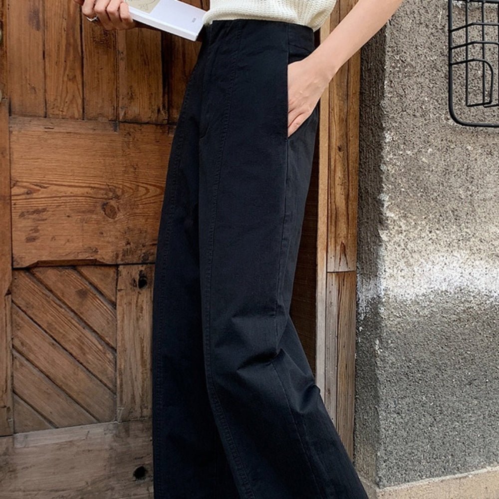 ハイウエストクロップドストレートパンツ｜オフィスカジュアル レディース 通販 Millennial Generation【ミレジェネ】