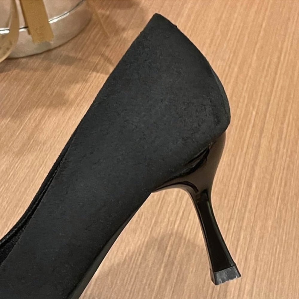 ビジューリボン付きパンプス｜オフィスカジュアル レディース 通販【ミレジェネ】