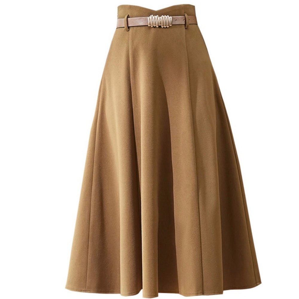 ベルト付きフレアスカート｜オフィスカジュアル レディース 通販【ミレジェネ】