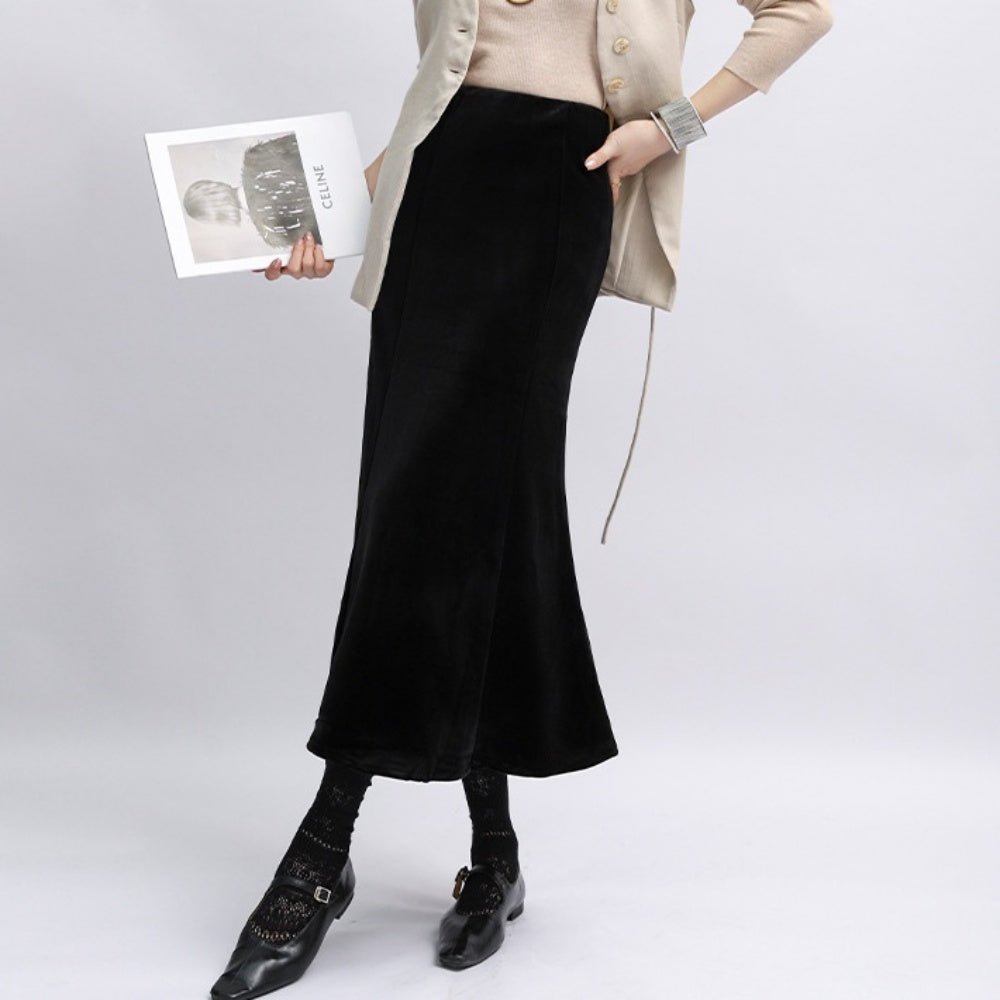 ベルベットマーメイドスカート｜オフィスカジュアル レディース 通販【ミレジェネ】