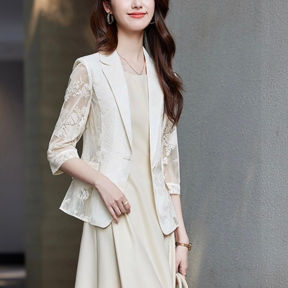 シアーレーステラージャケット｜オフィスカジュアル レディース 通販【ミレジェネ】