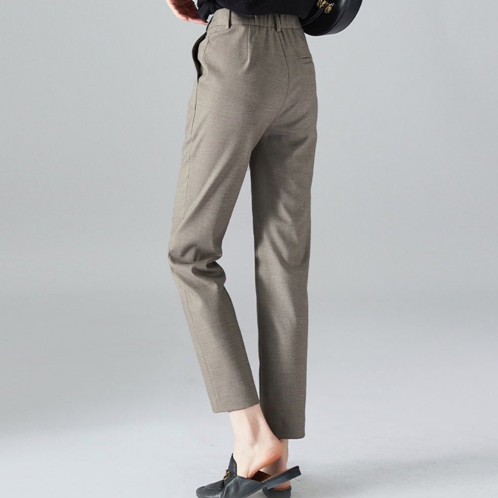 ハイウエストスリムクロップドパンツ｜オフィスカジュアル レディース 通販【ミレジェネ】