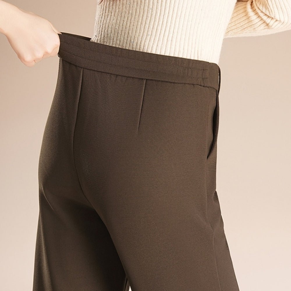 ハイウエストワイドストレートパンツ｜オフィスカジュアル レディース 通販【ミレジェネ】