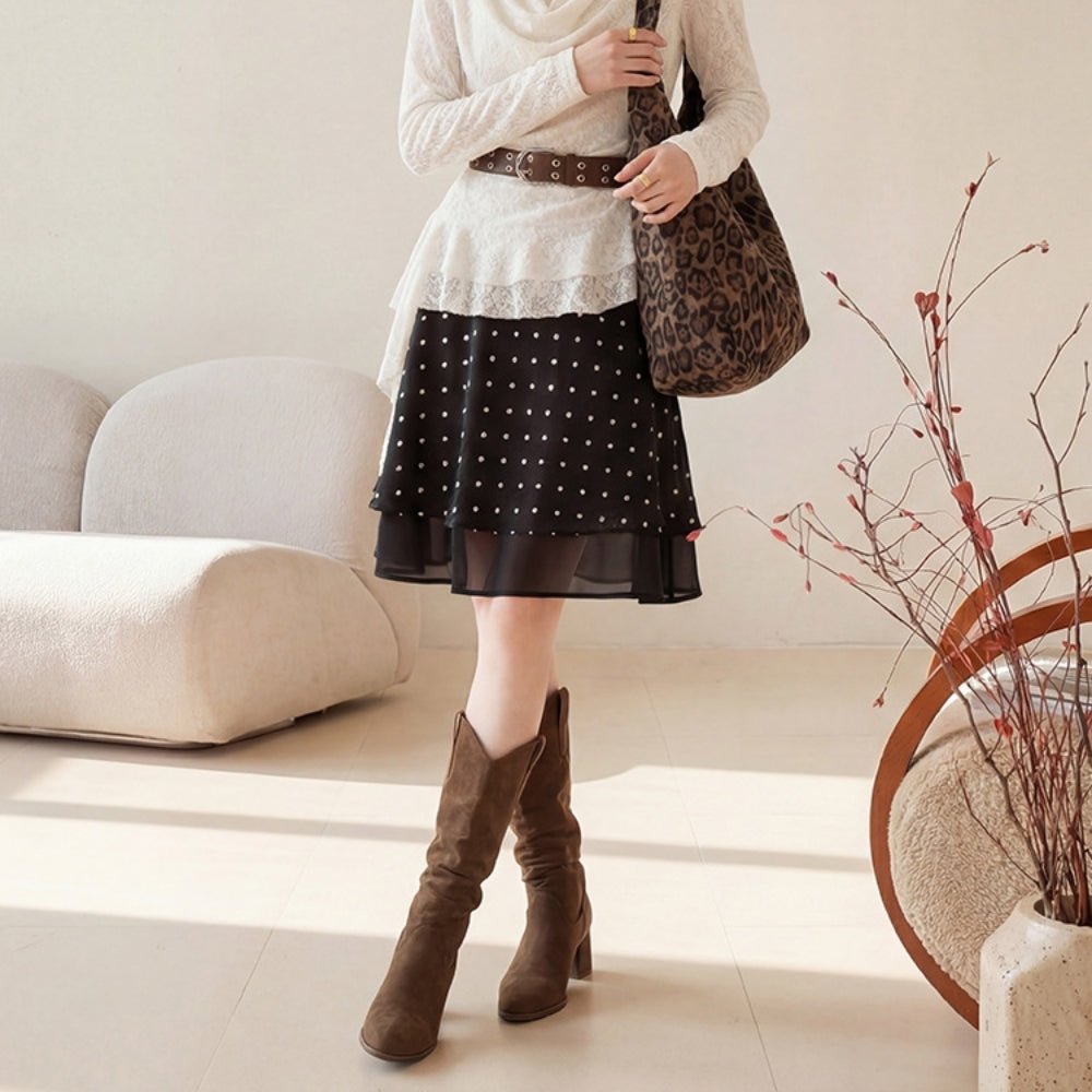 【通勤/きれいめ】サテン地フレアスカート [ミレジェネ]｜オフィスカジュアル レディース 通販【ミレジェネ】