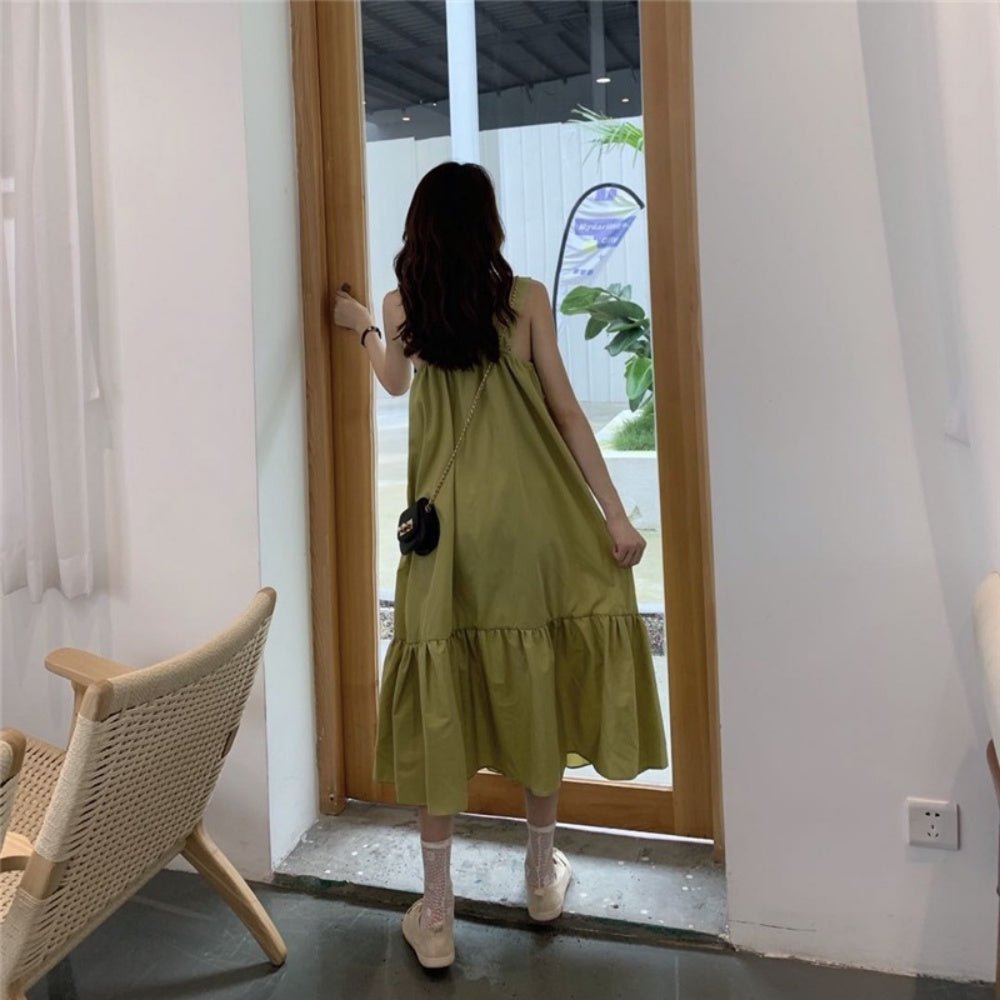 スクエアネックティアードワンピース｜オフィスカジュアル レディース 通販【ミレジェネ】