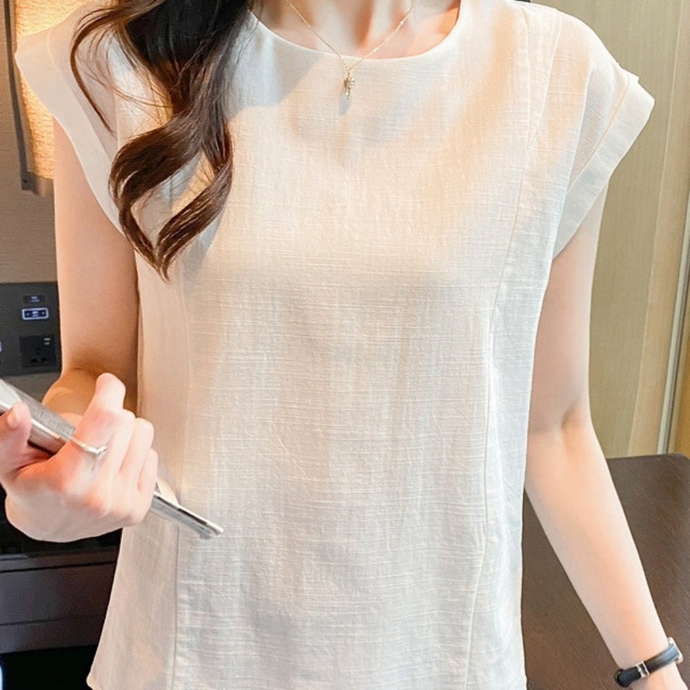 タック入り半袖トップス｜オフィスカジュアル レディース 通販【ミレジェネ】