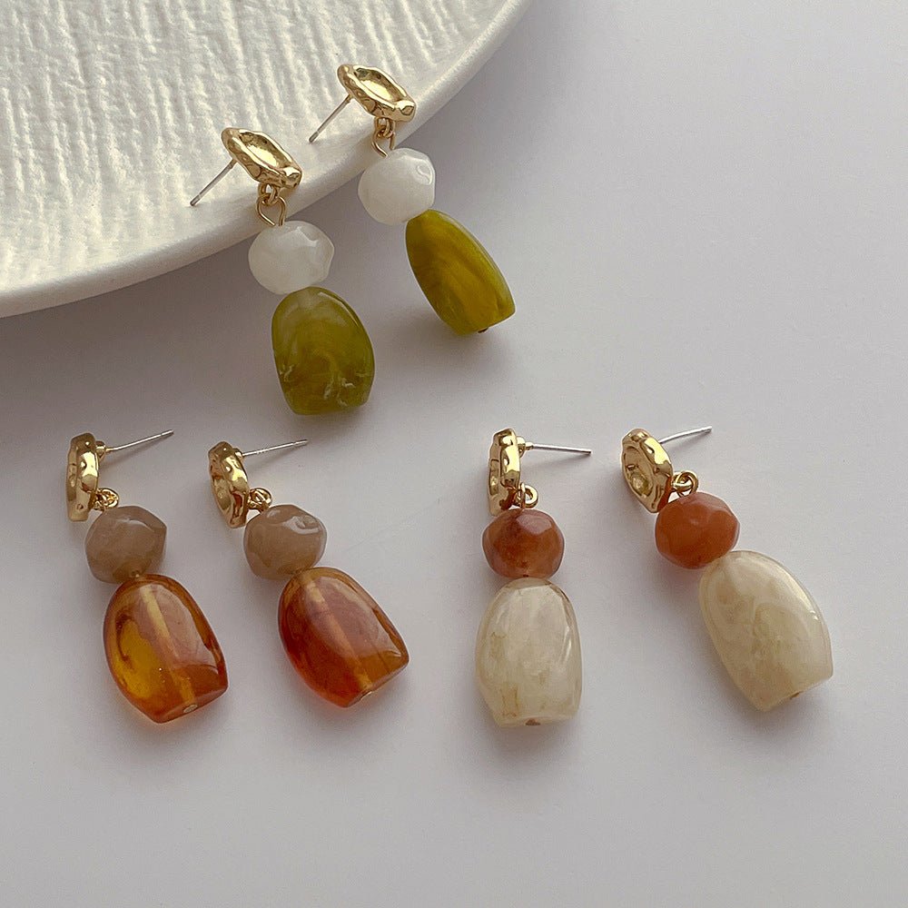 ニュアンスストーン風ピアス｜オフィスカジュアル レディース 通販【ミレジェネ】