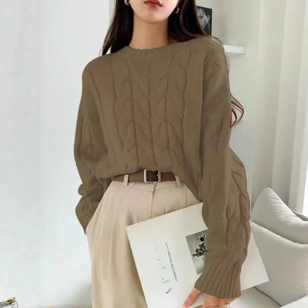 ケーブル編みゆったりニット｜オフィスカジュアル レディース 通販【ミレジェネ】