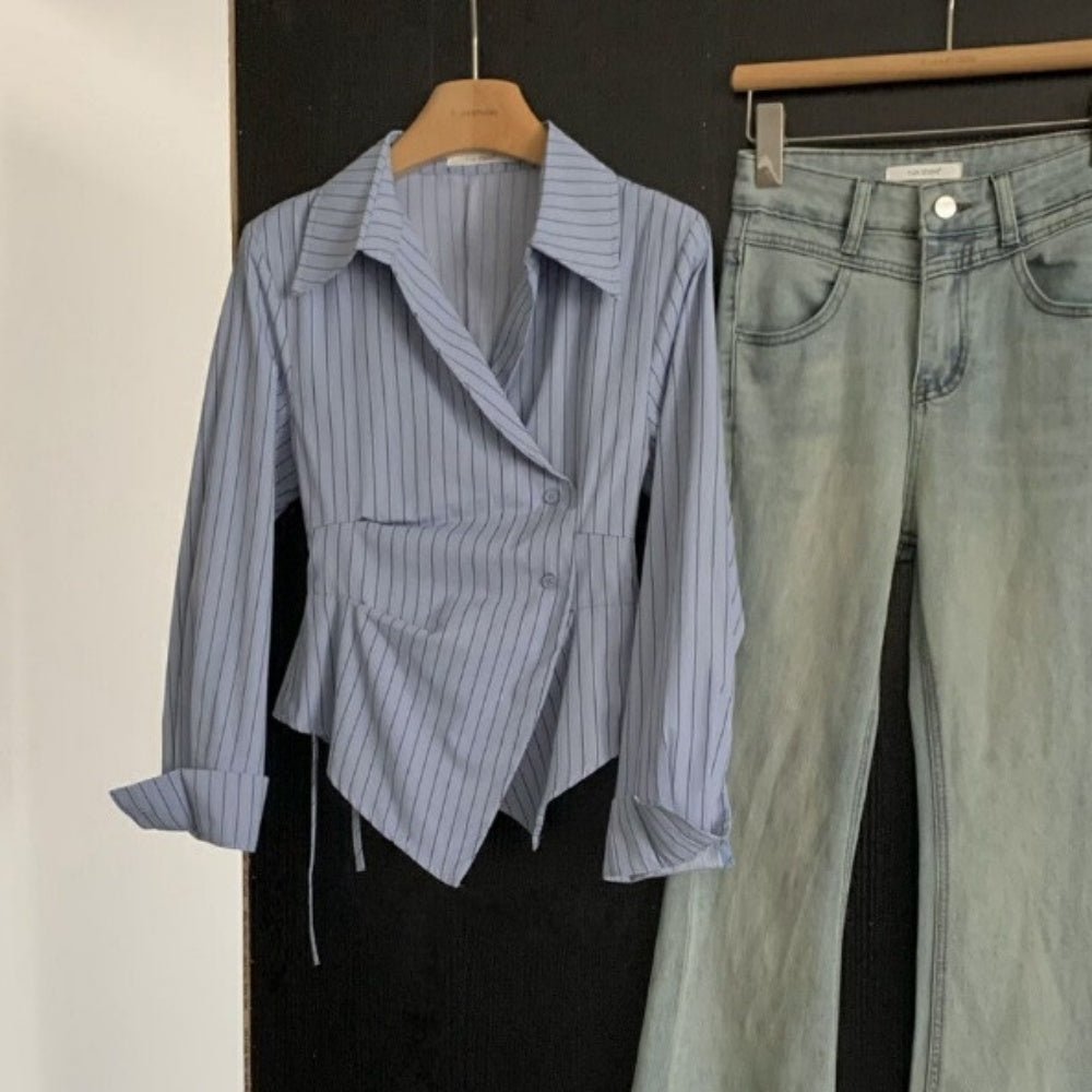 ウエストシェイプシルエットシャツ｜オフィスカジュアル レディース 通販【ミレジェネ】