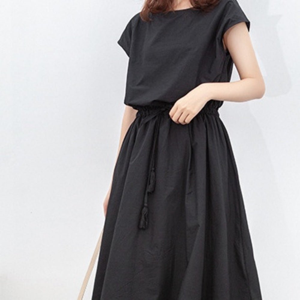 ウェストギャザースクエアネックワンピース｜オフィスカジュアル レディース 通販【ミレジェネ】