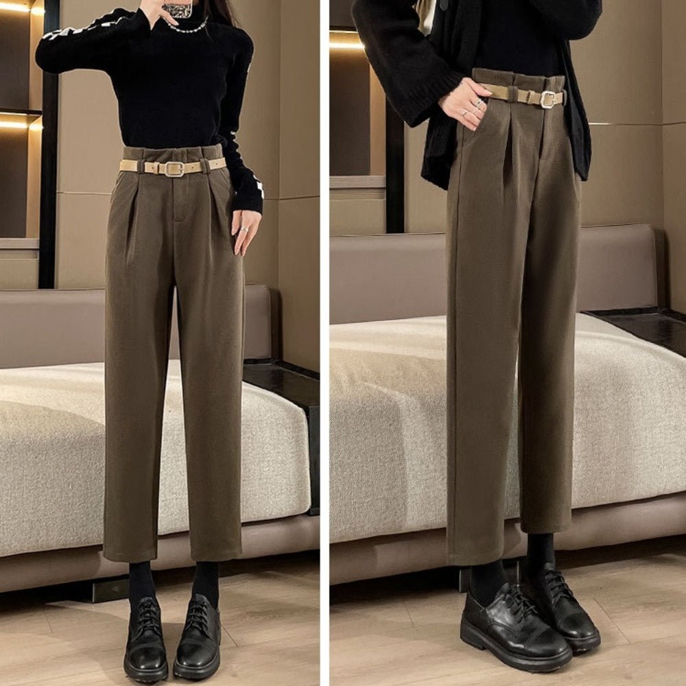 ハイウエストタックパンツ｜オフィスカジュアル レディース 通販 Millennial Generation【ミレジェネ】