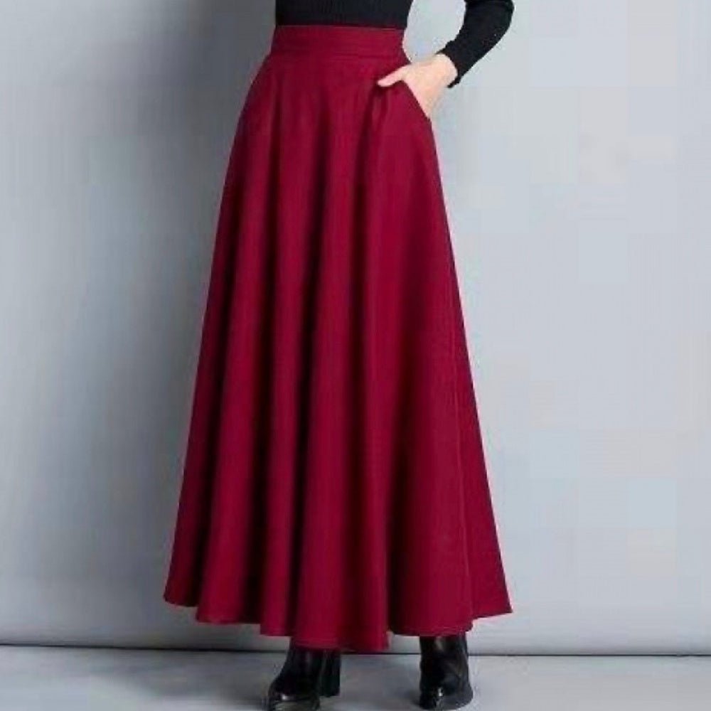 ハイウエストフレアロングスカート｜オフィスカジュアル レディース 通販【ミレジェネ】