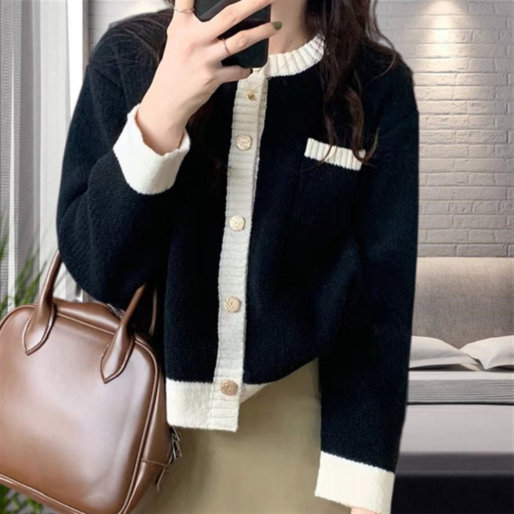 金ボタンカーディガン｜オフィスカジュアル レディース 通販【ミレジェネ】