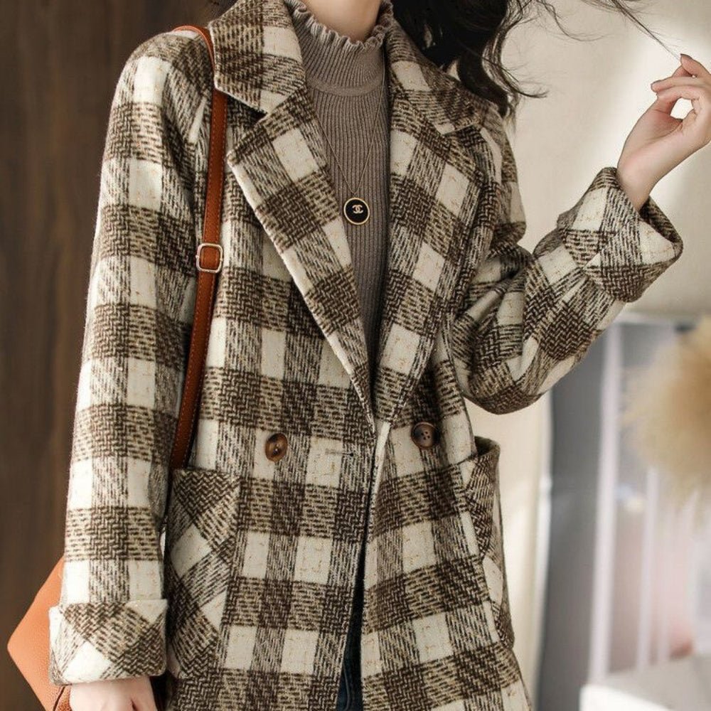チェック柄コート｜オフィスカジュアル レディース 通販【ミレジェネ】