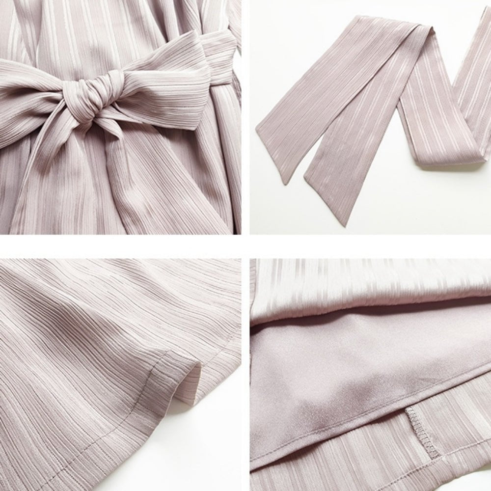 パフスリーブエレガントワンピース｜オフィスカジュアル レディース 通販【ミレジェネ】