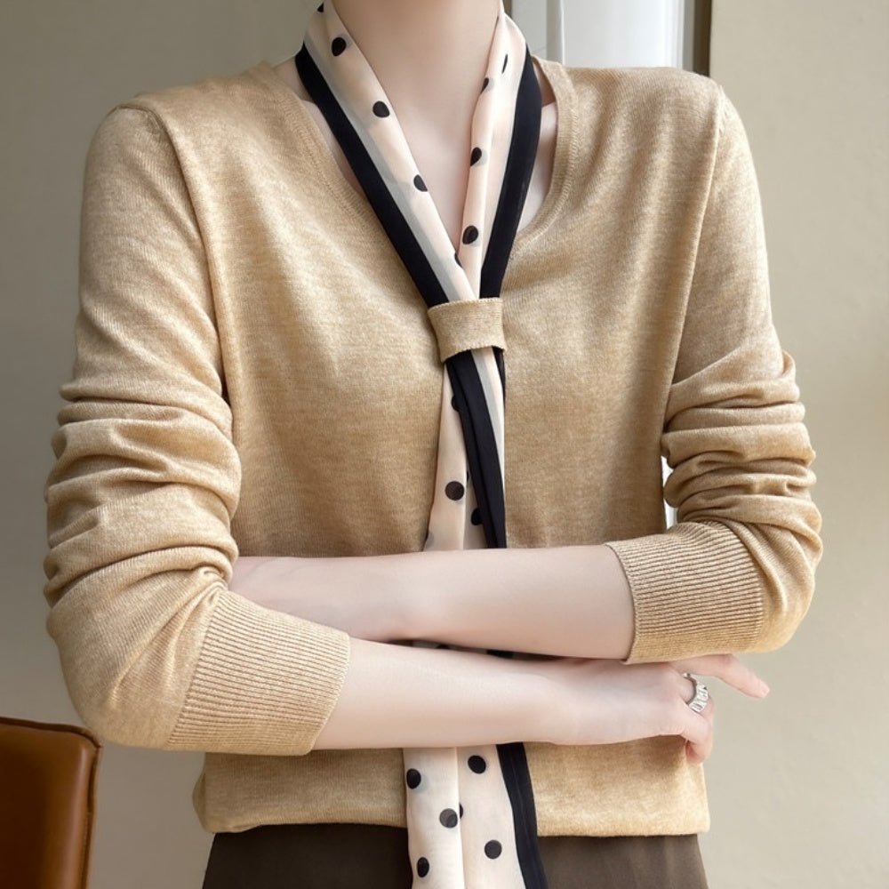 スカーフ付きニット｜オフィスカジュアル レディース 通販【ミレジェネ】