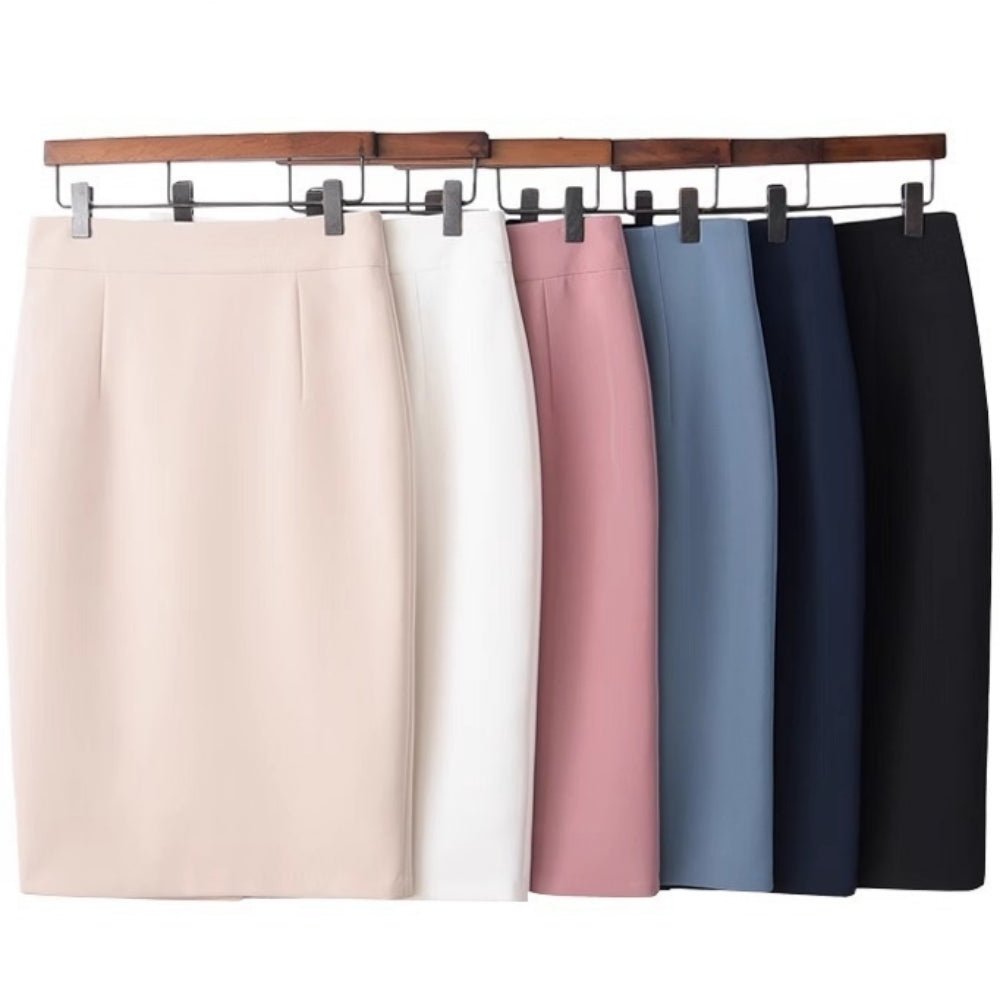 膝丈ベーシックタイトスカート｜オフィスカジュアル レディース 通販【ミレジェネ】