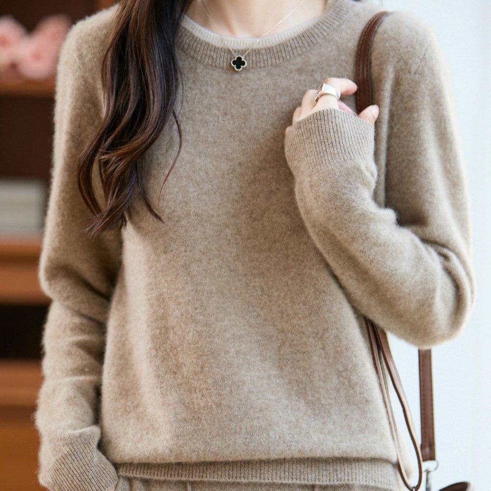 首元バイカラーニット｜オフィスカジュアル レディース 通販【ミレジェネ】