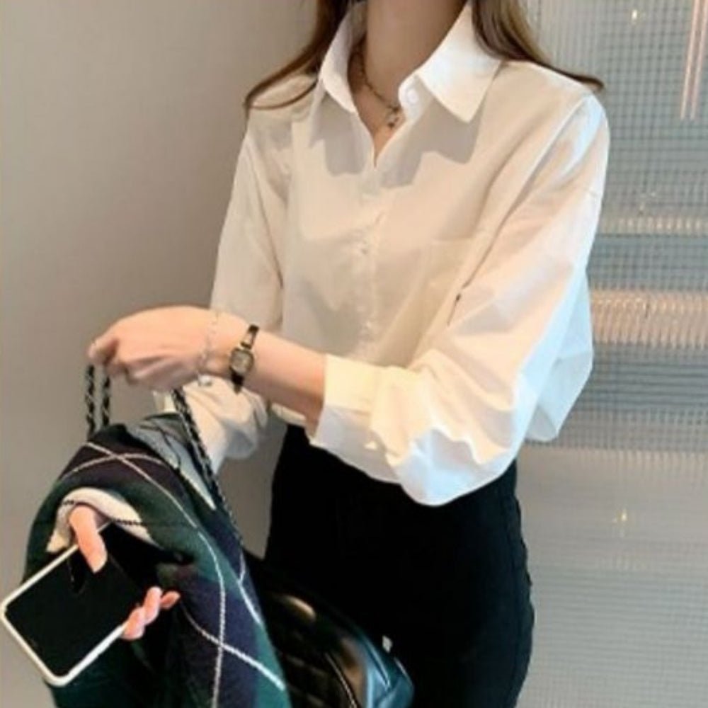 レギュラーカラーコットンシャツ｜オフィスカジュアル レディース 通販【ミレジェネ】